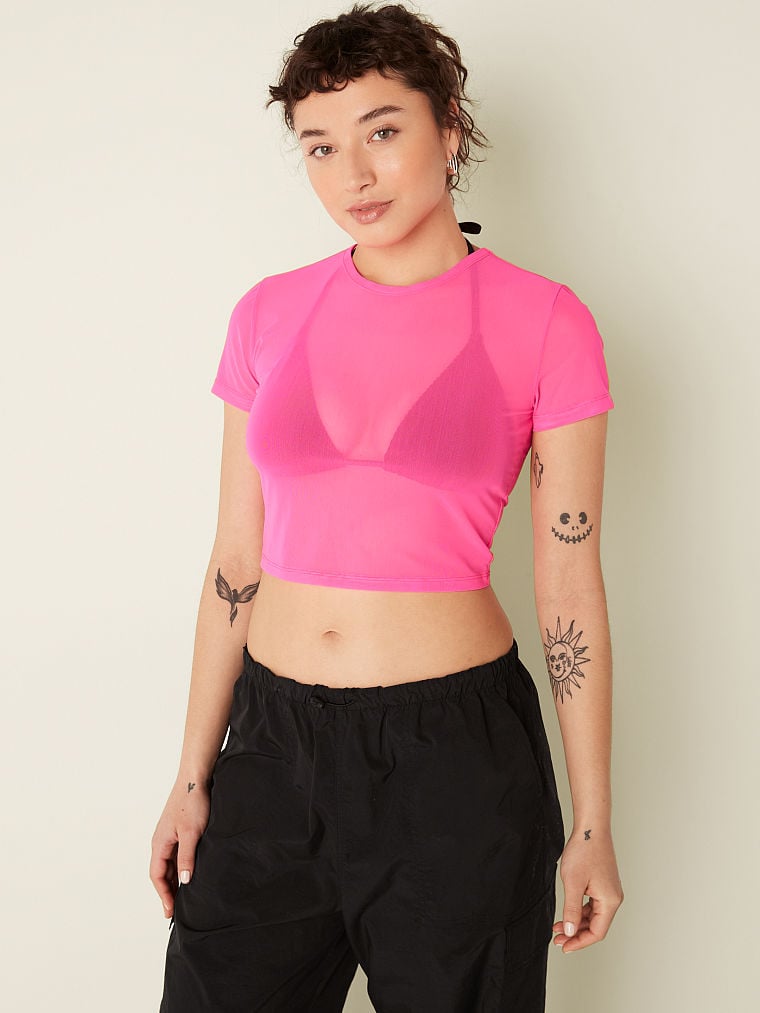 Crop-Top-de-Malla-con-Manga-Corta-Pink-11219306-5NDG