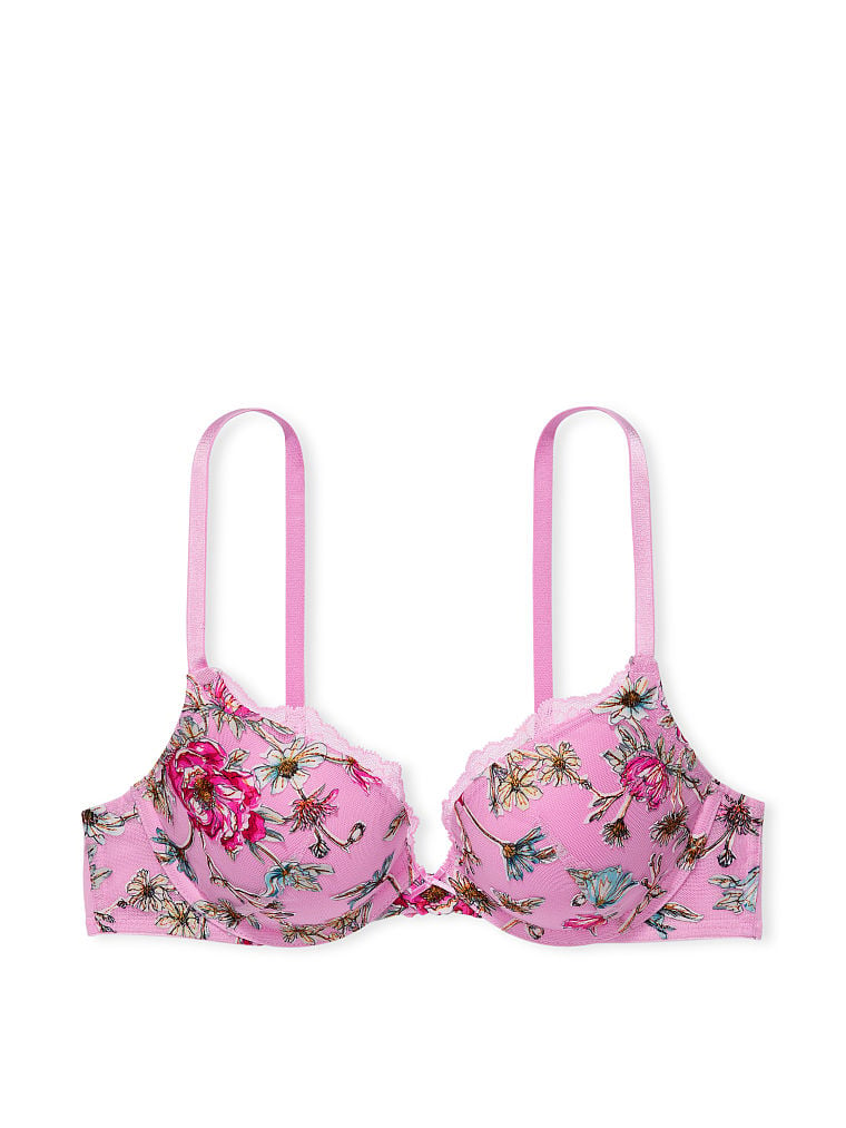 Bra Push Up Con Bordado Floralvictorias Secret Victorias Secret