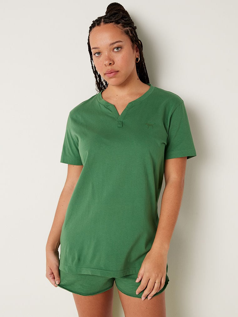Playera-Campus-Manga-Corta-con-Cuello-Henley-Pink-11214076-5QNW