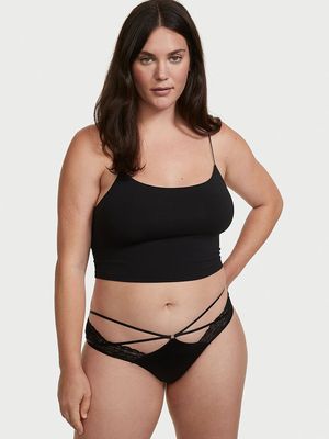 Panty Cheeky con Encaje Cruzado