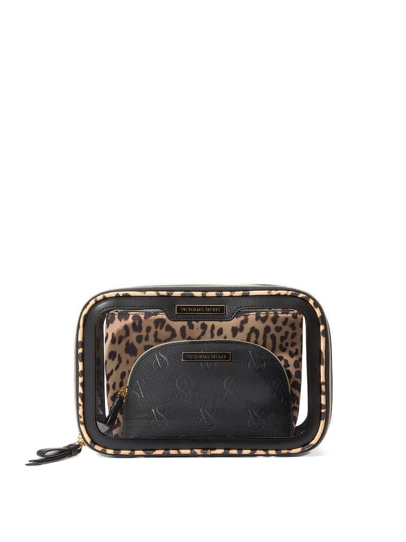 Cosmetiquera Nested duo Luxe Leopard Cosmetiqueras Victoria s