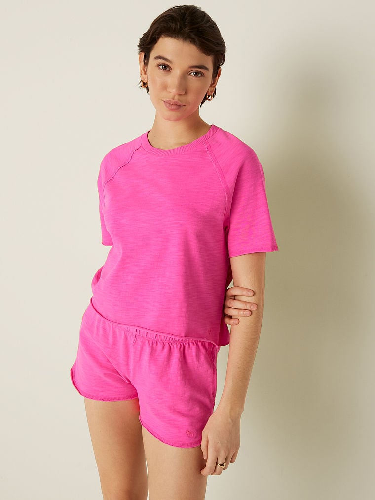 Playera-de-Manga-Corta-de-Algodon-Summer-Lounge-Pink-11219642-5RMU