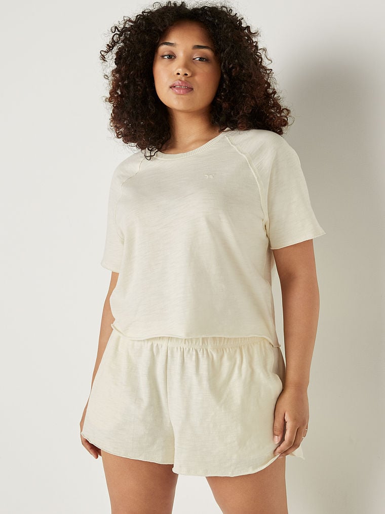 Playera-de-Algodon-con-Manga-Corta-Summer-Lounge--Victorias-Secret-Pink-11219642-5URW
