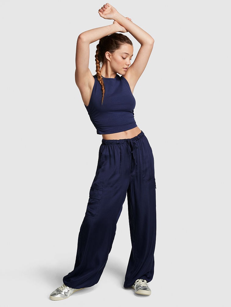 Crop-Top-Sin-Mangas-de-Algodon-con-Detalle-Fruncido-Victorias-Secret-Pink-11230117-60NG