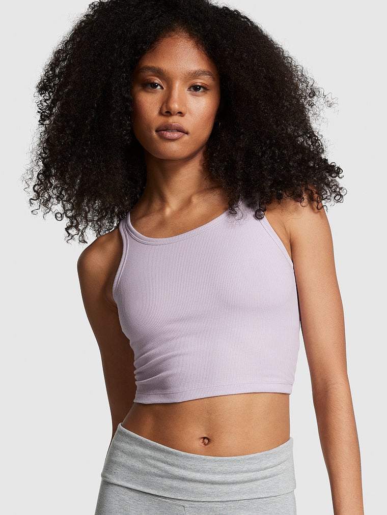 Crop-Top-Sin-Mangas-de-Tela-Acanalada-Victorias-Secret-Pink-11201028-5VHY