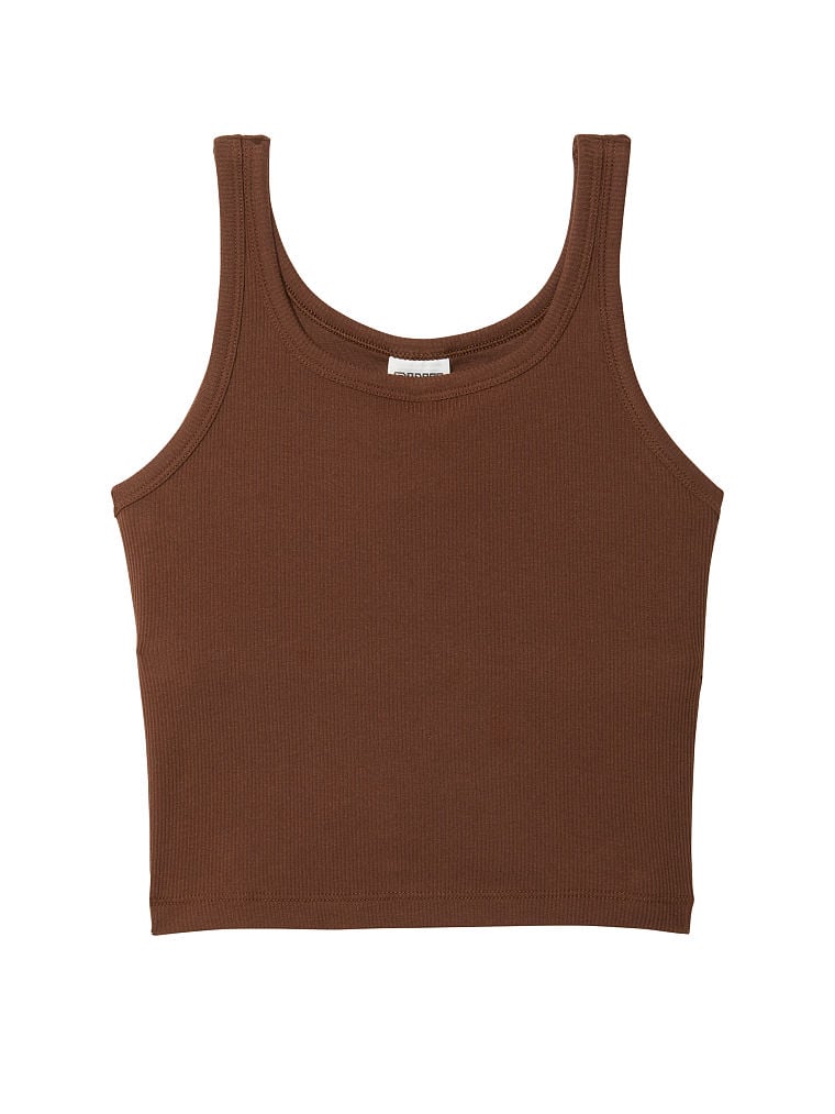 Crop-Top-Sin-Mangas-de-Tela-Acanalada-Victorias-Secret-Pink-11201028-5VFM
