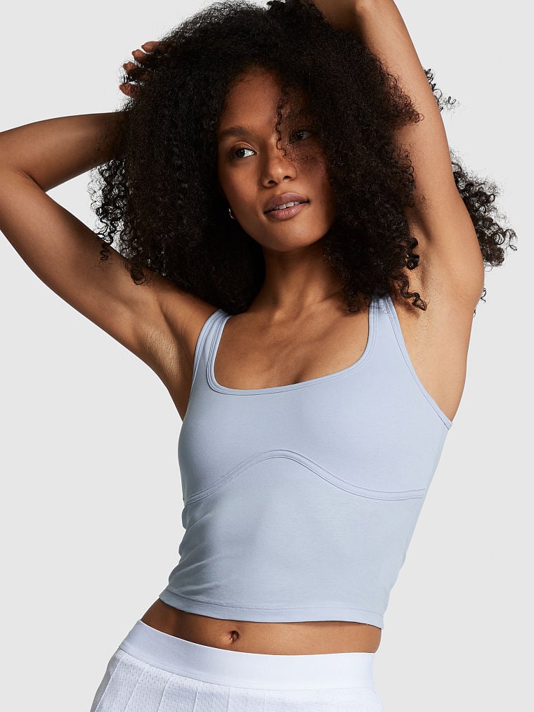 Crop-Top-Sin-Mangas-de-Algodon-Contour-Victorias-Secret-Pink-11222438-5O2S
