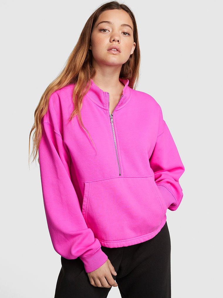 Sudadera-con-Media-Cremallera-de-Polar-Premium-Victorias-Secret-Pink-11229323-60GS