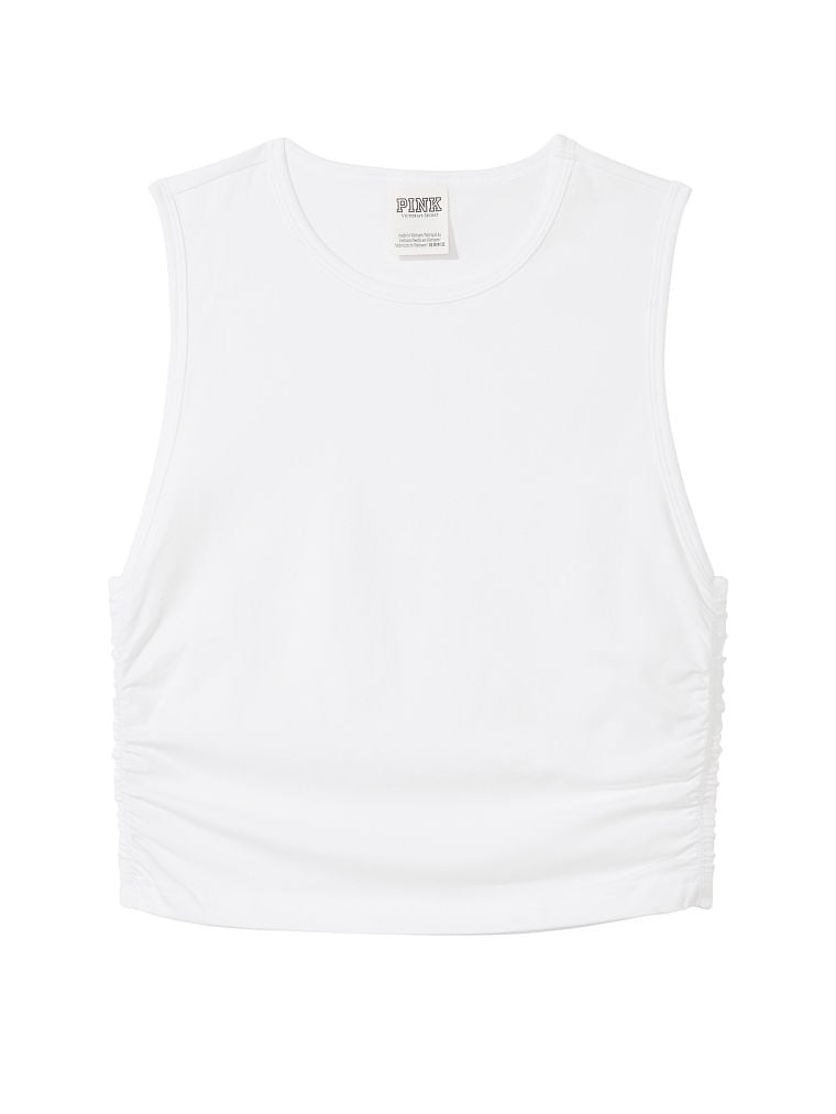 Crop-Top-Sin-Mangas-de-Algodon-con-Detalle-Fruncido-Victorias-Secret-Pink-11230117-3Z3G