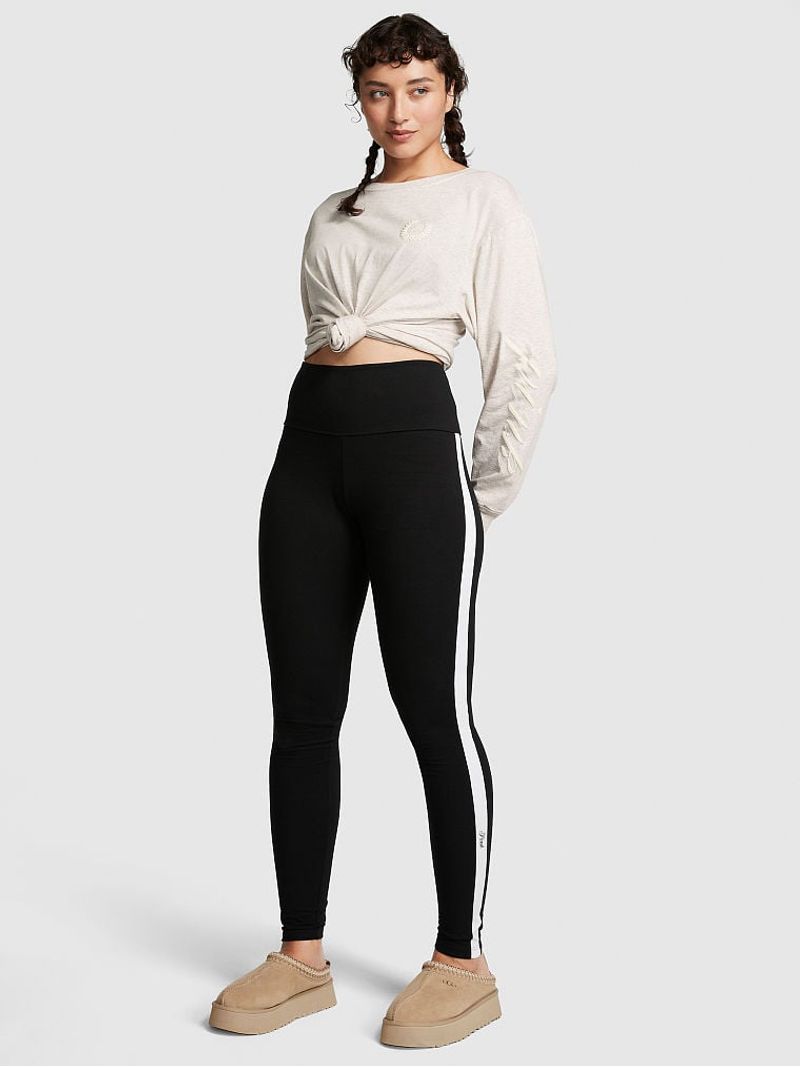 Leggings algodón tiro alto - Mujer