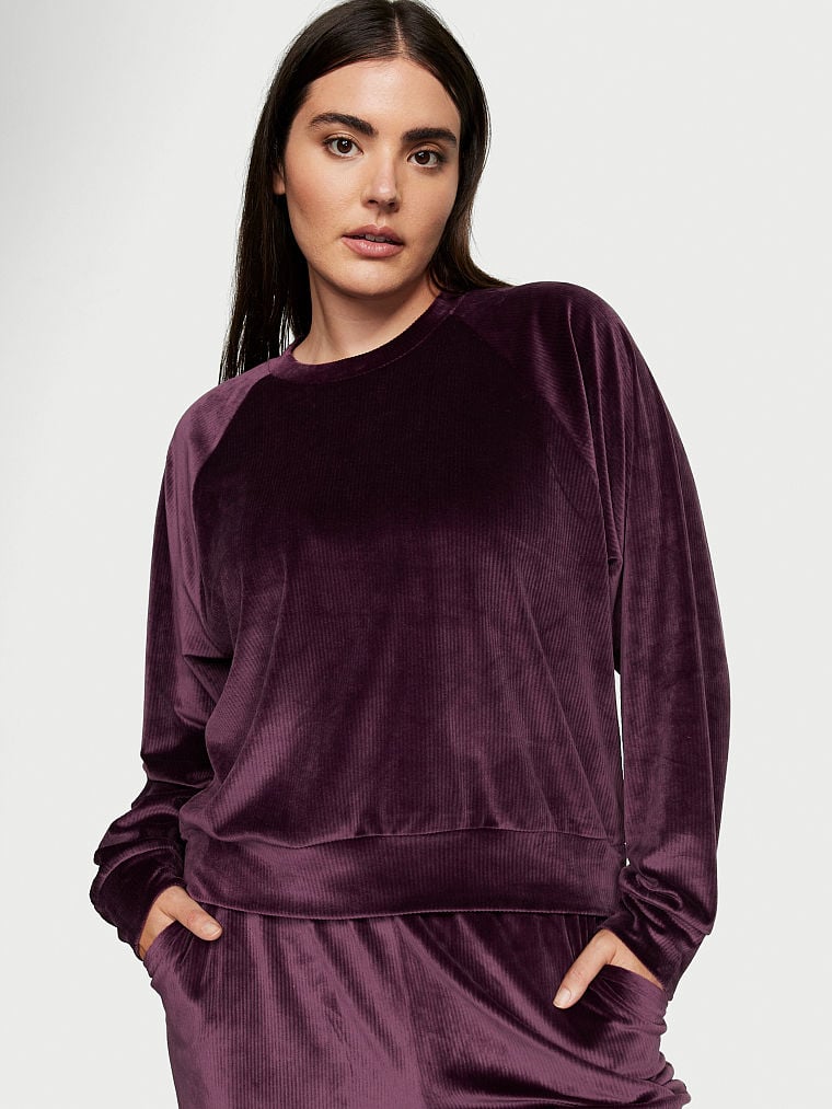 Playera-de-Cuello-Redondo-de-Terciopelo-Acanalado-Victorias-Secret-11230645-21P9