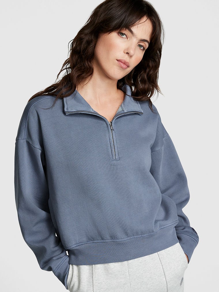 Sudadera-con-Media-Cremallera-de-Polar-Premium-PINK-11234620-4YQM