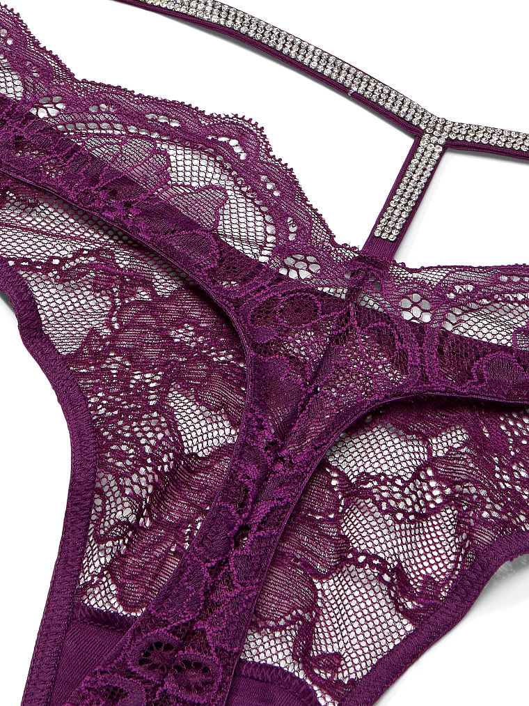 3 Unids/Lote Tanga De Encaje De Cintura Baja Bragas Transparentes De