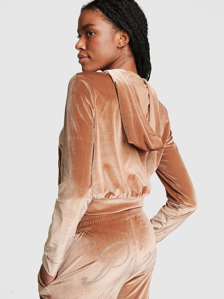 Sudadera-crop-con-cremallera-completa-Velour-Shine-Logo-11234621-60PI