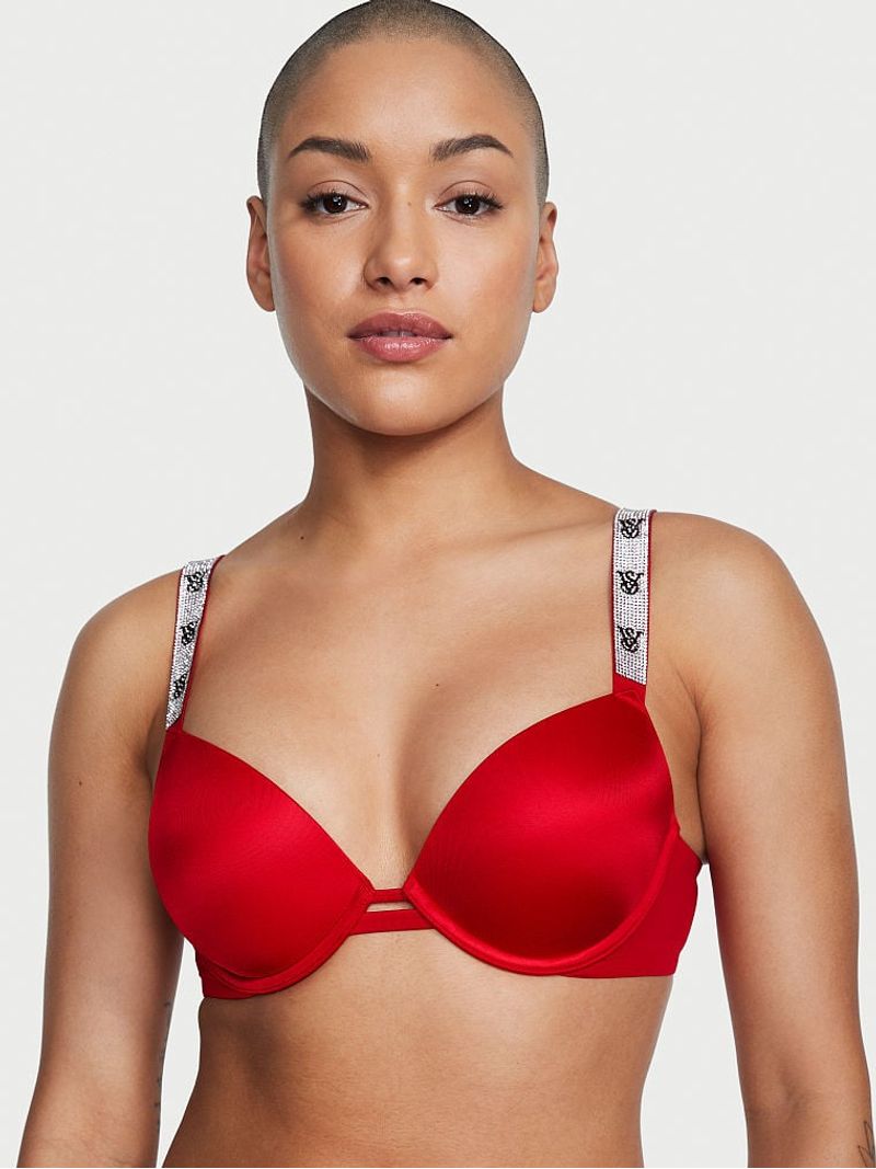 Bra Push Up con Tirantes Brillantes Push Up Victoria s Secret Tienda en Linea Victoria s Secret