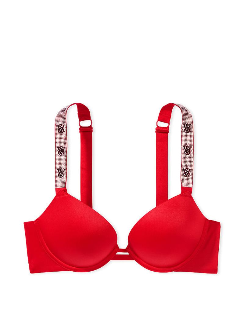 Brasier push up con tirantes brillantes