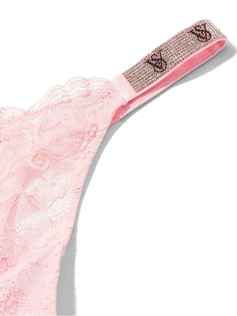 Panty Tanga de Encaje Shine Strap