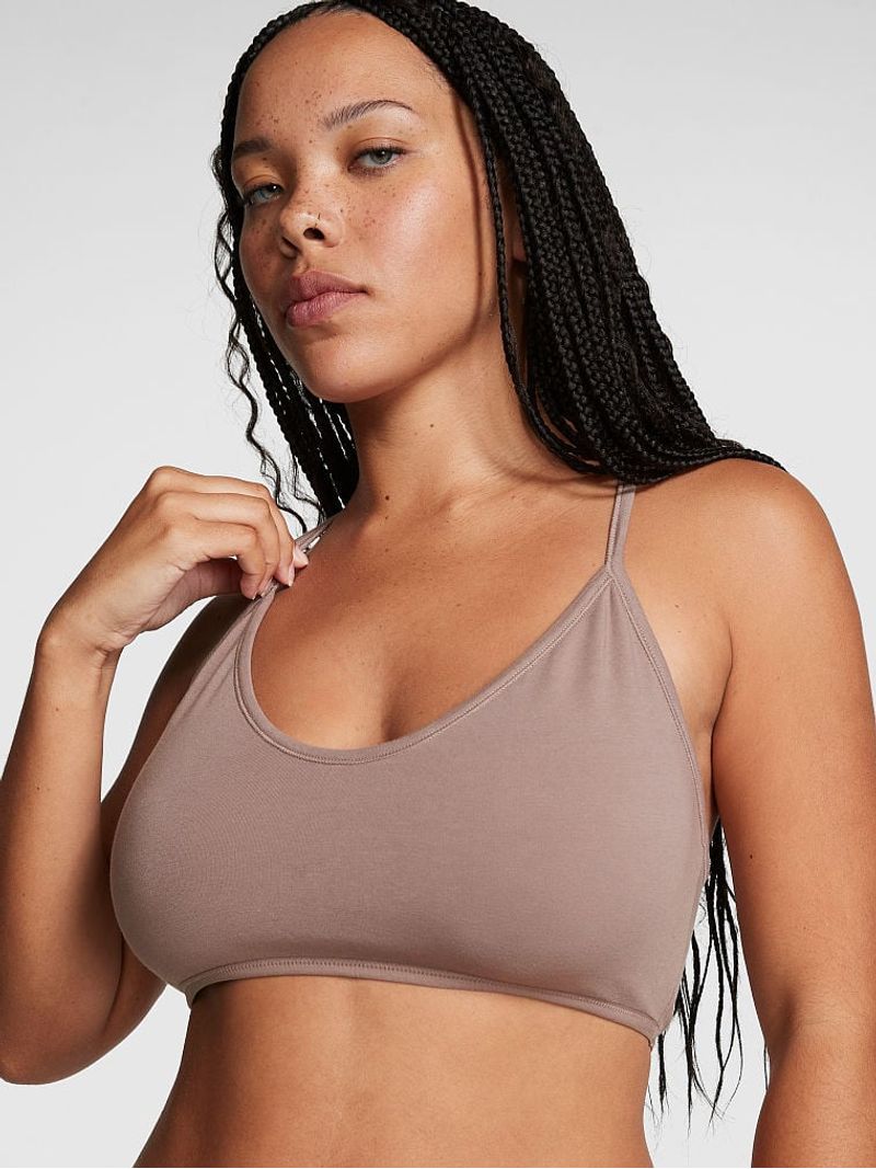 Bralette de Algodón con Espalda Cruzada, Bralettes