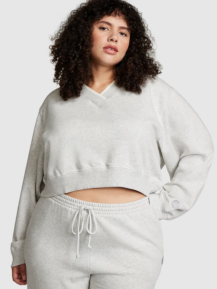 Sudadera-con-Escote-en-V-de-Polar-Premium-PINK-11234618-4BBW