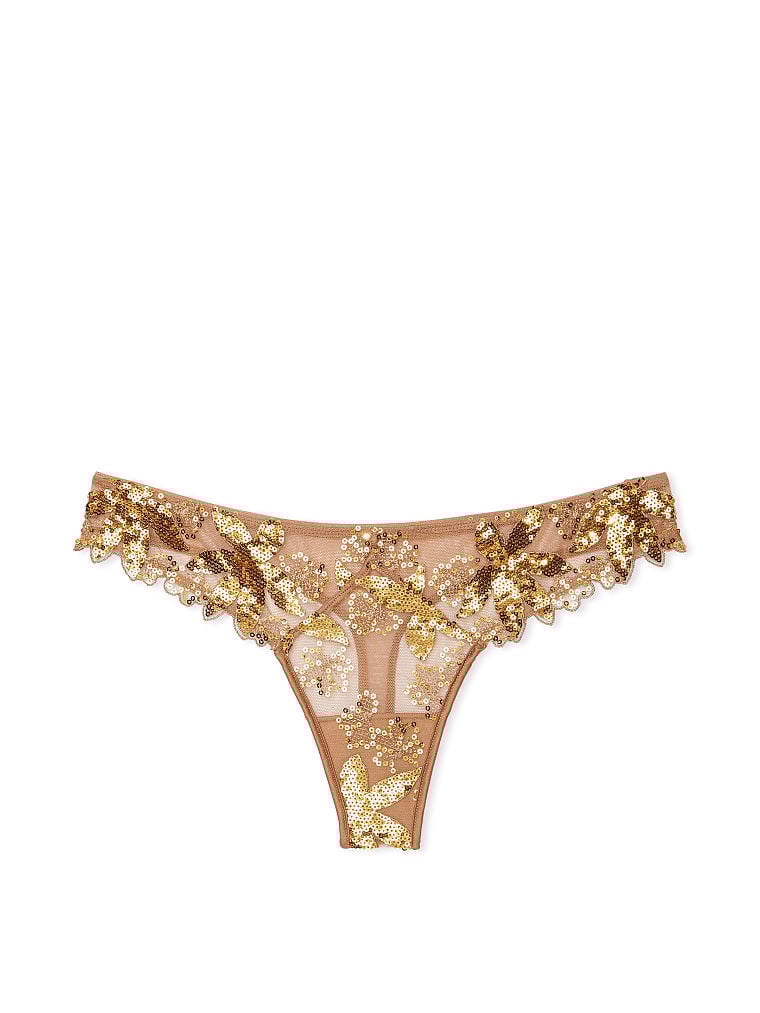 Panty-Tanga-con-Bordado-Floral-y-Lentejuelas-Doradas-Victorias-Secret-11229449-66BQ