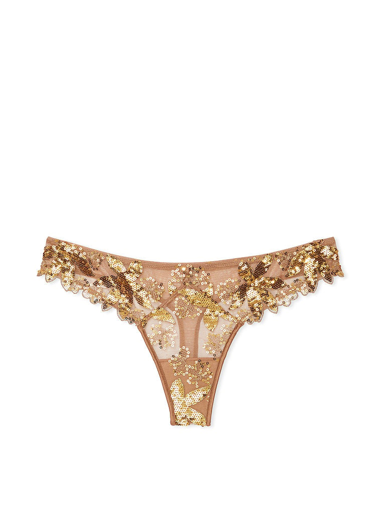 Panty-Tanga-con-Bordado-Floral-y-Lentejuelas-Doradas-Victorias-Secret-11229449-66BQ