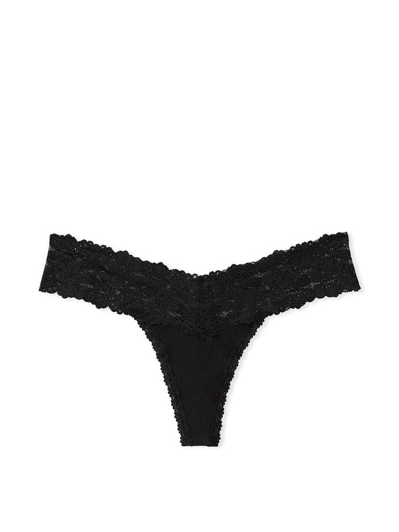 Panty Tanga con Ribete de Encaje Wink Tangas Victoria s Secret Tienda en Linea Victoria s Secret