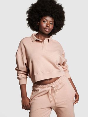 Sudadera Tipo Polo de Polar Ivy