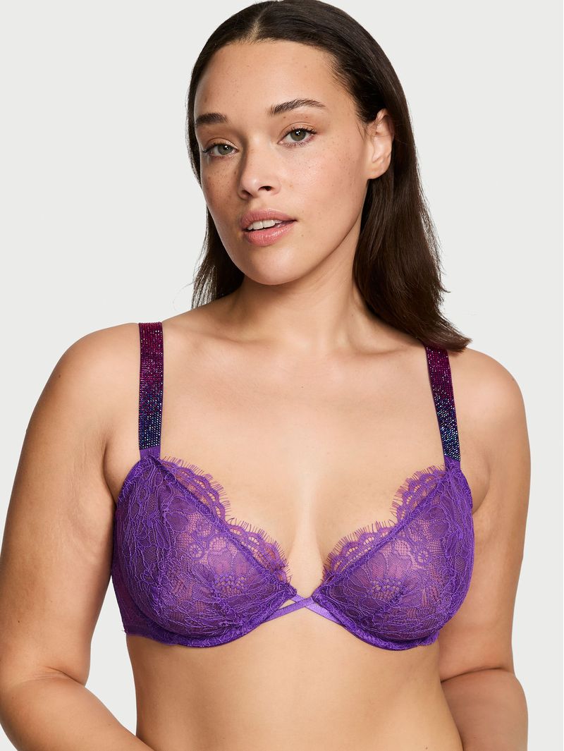 Bra-Demi-de-Encaje-con-Escote-Profundo-y-Tirantes-Brillantes-Sin-Forro-Victorias-Secret-11236390-07P7