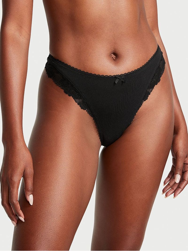 Panty Tanga de Algodón Stretch, Tangas