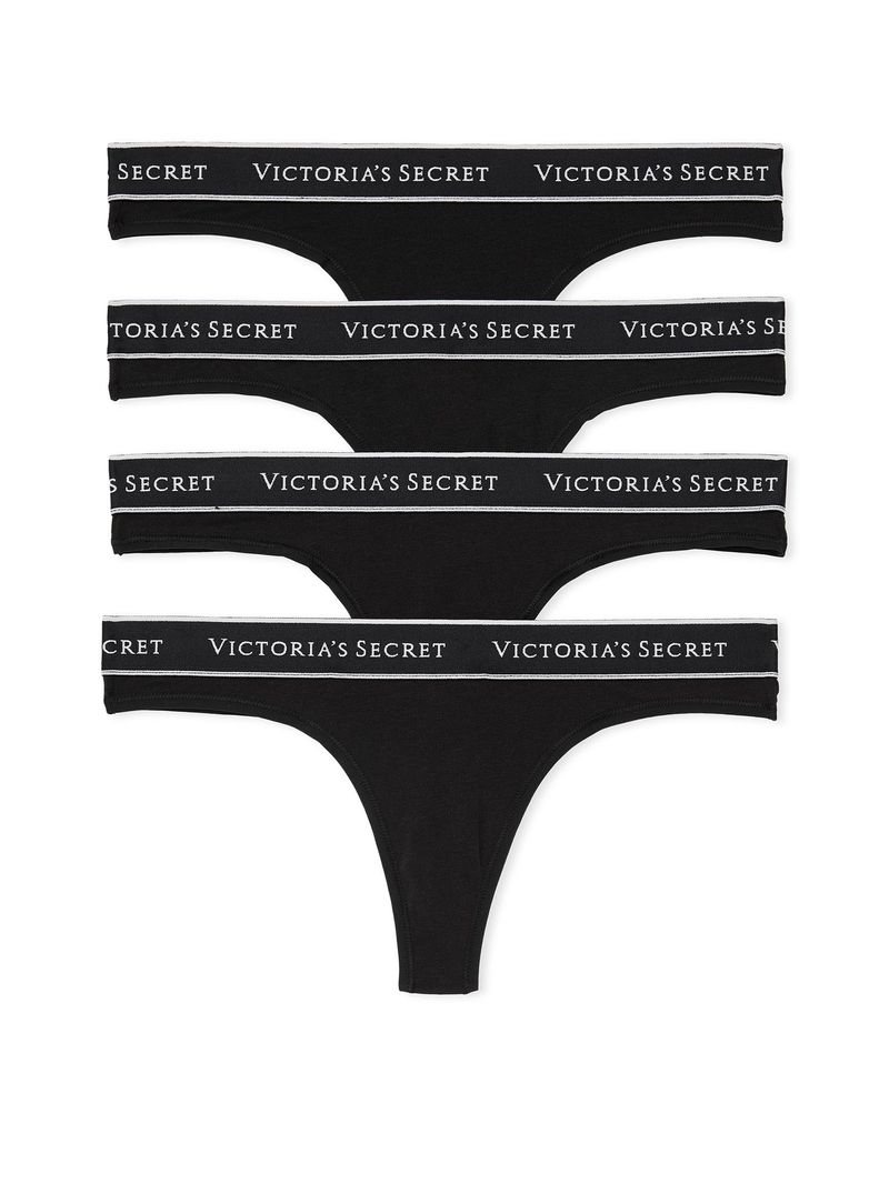 Pack de 4 Panties Tanga de Algodón Pack de Panties Victoria