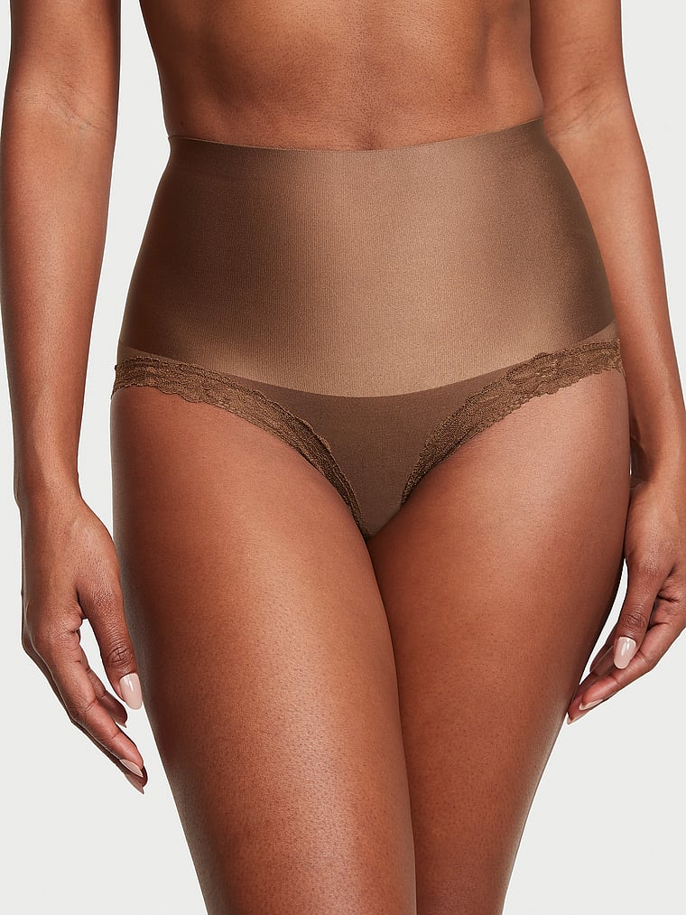 Panty-Brief-Modeladora-Brillante-con-Ribete-de-Encaje-Victorias-Secret-11242807-4SLU