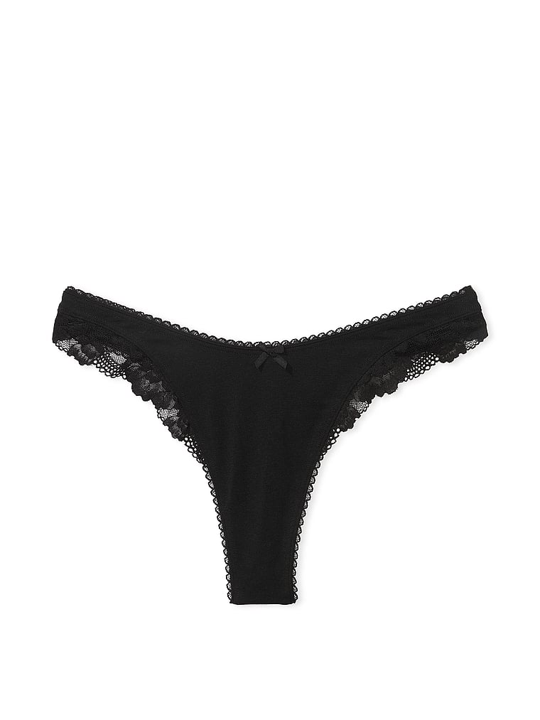 Panty-Tanga-de-Algodon-Stretch-con-Ribete-de-Encaje-y-Pierna-Alta-Victorias-Secret-11242137-54A2