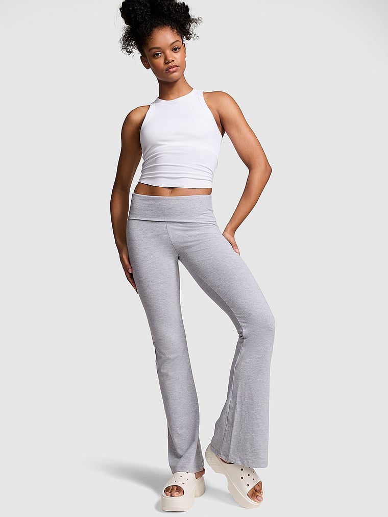 Leggings-Acampanados-con-Cintura-Plegable-de-Algodon-All-Day-PINK-11250536-6BNI