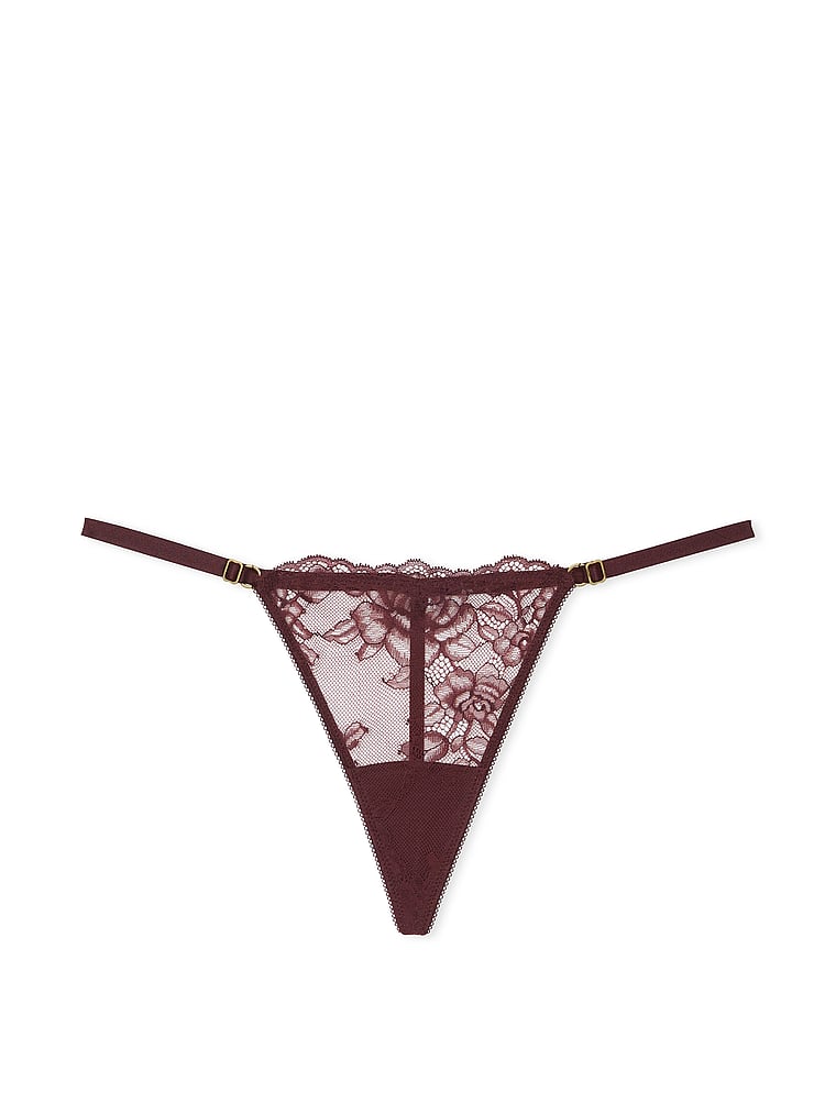 Panty-V-String-de-Encaje-de-Rosas-con-Tiras-Ajustables-Victorias-Secret-11249520-75Q6