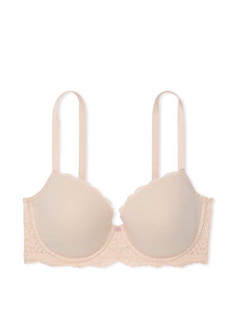 Bra-Demi-con-Cobertura-Clasica-Ligeramente-Forrado-de-Encaje-Liso-Victorias-Secret-11254904-39H6