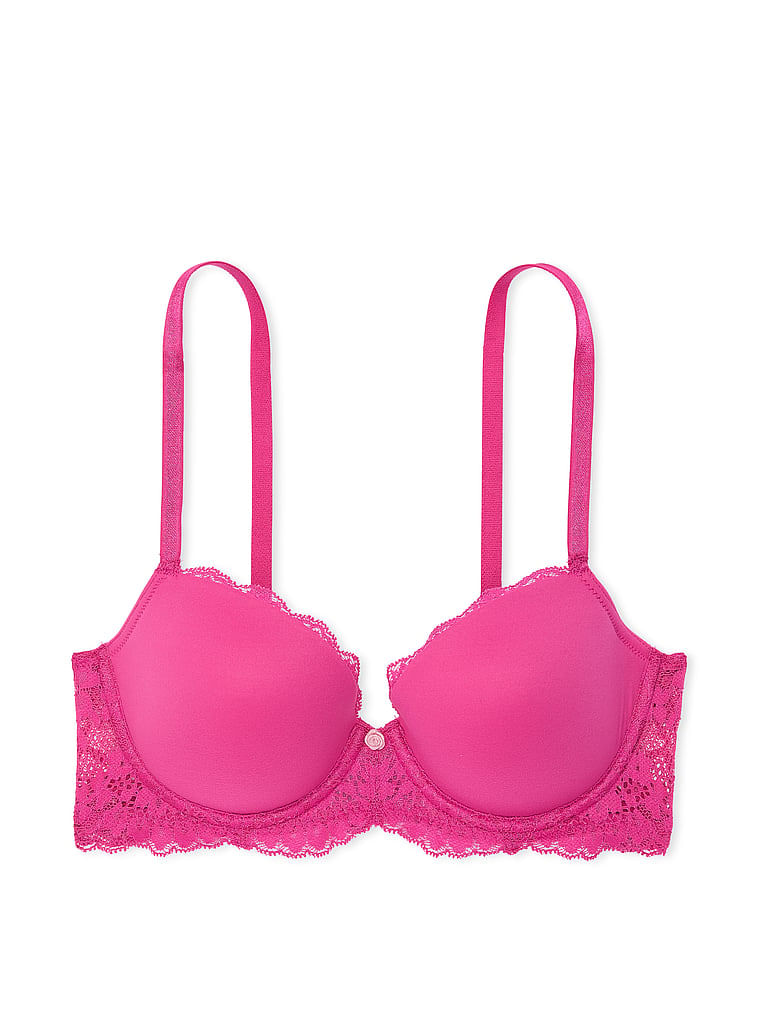 Bra-Demi-con-Cobertura-Clasica-Ligeramente-Forrado-de-Encaje-Liso-Victorias-Secret-11254904-82S5