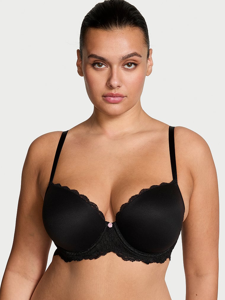 Bra-Demi-con-Cobertura-Clasica-Ligeramente-Forrado-de-Encaje-Liso-Victorias-Secret-11254904-54A2