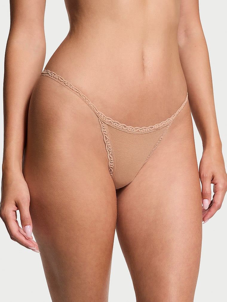 Panty-V-String-de-Algodon-con-Ribete-de-Encaje-Victorias-Secret-11249625-65H8