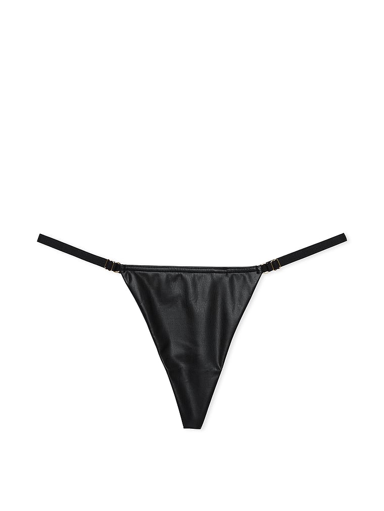 Panty-V-String-Ajustable-de-Piel-Sintetica-Victorias-Secret-11249528-54A2