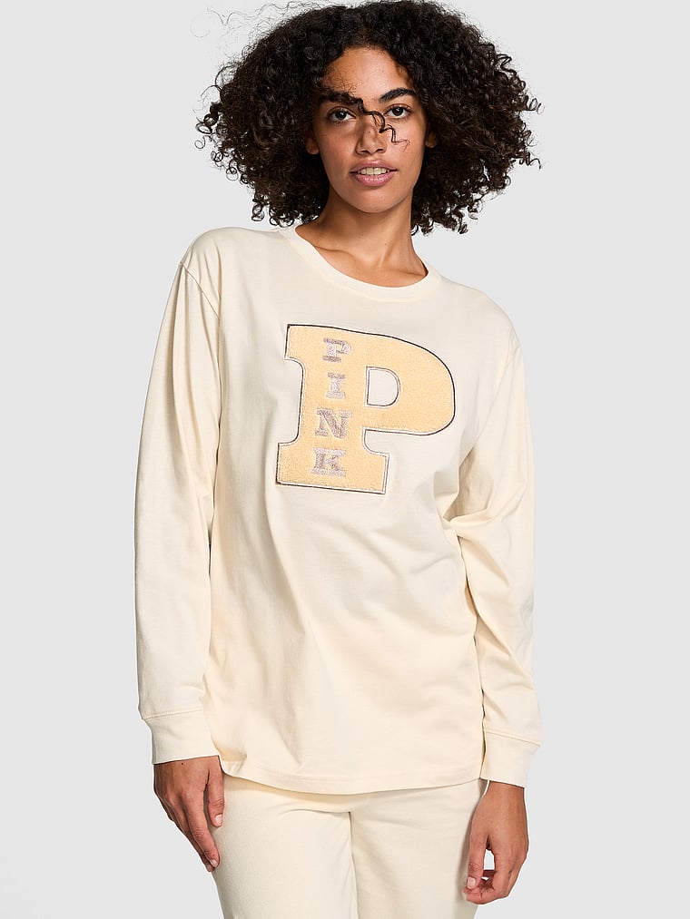Playera-de-Algodon-Campus-con-Manga-Larga-PINK-11234418-4SOO