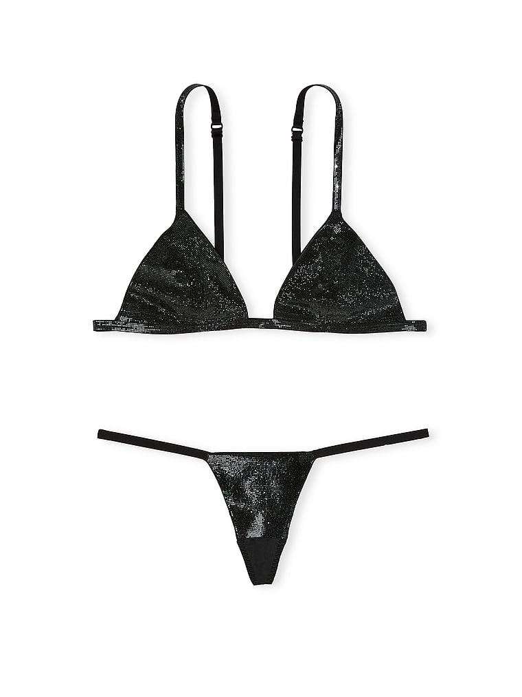 String Chantelle Violet Satin - Taille 46, Neuf Avec étiquettes