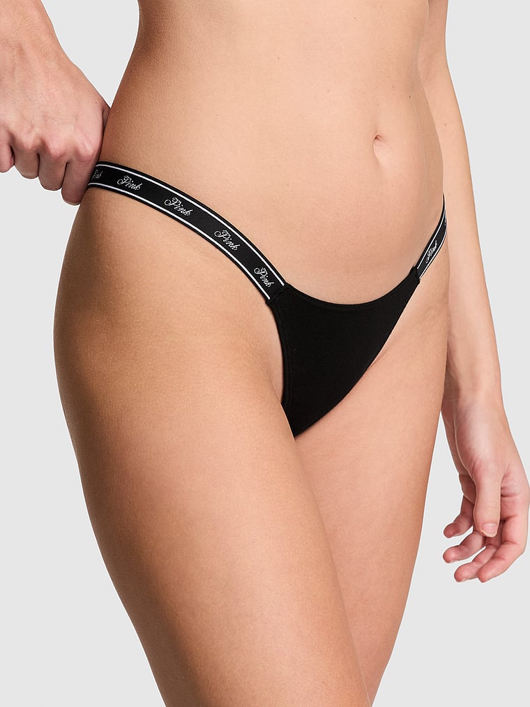 Panty-Tanga-de-Microfibra-de-Algodon-con-Pierna-Alta-y-Logo-PINK-11256309-2ZUO