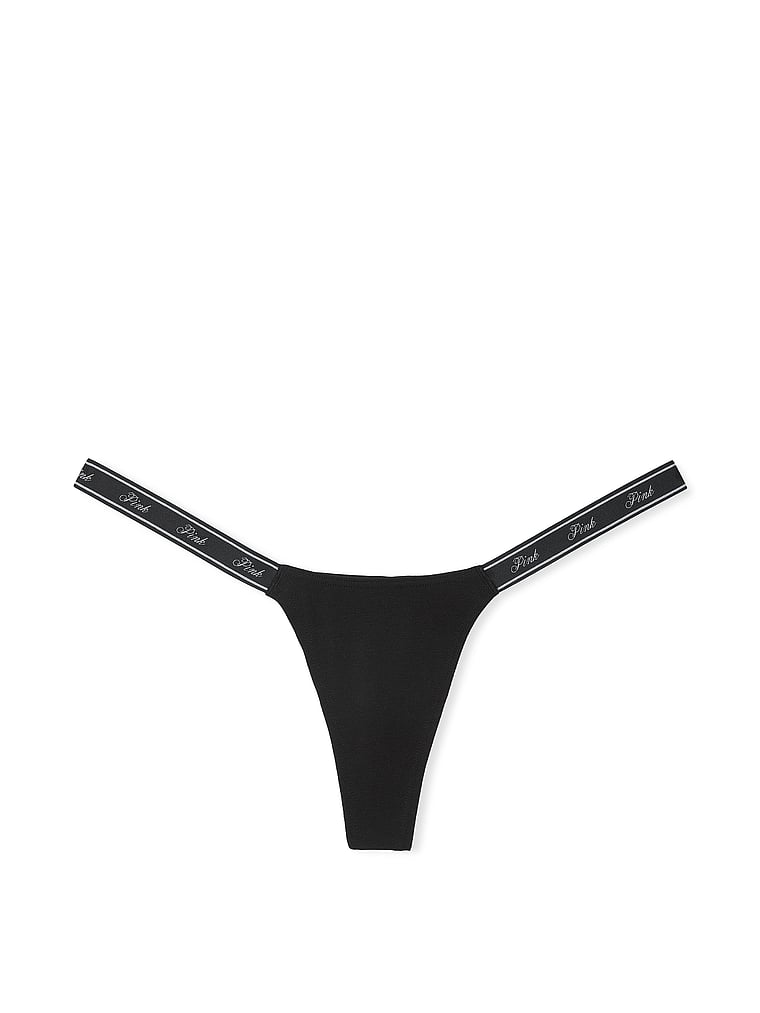 Panty-Tanga-de-Microfibra-de-Algodon-con-Pierna-Alta-y-Logo-PINK-11256309-2ZUO