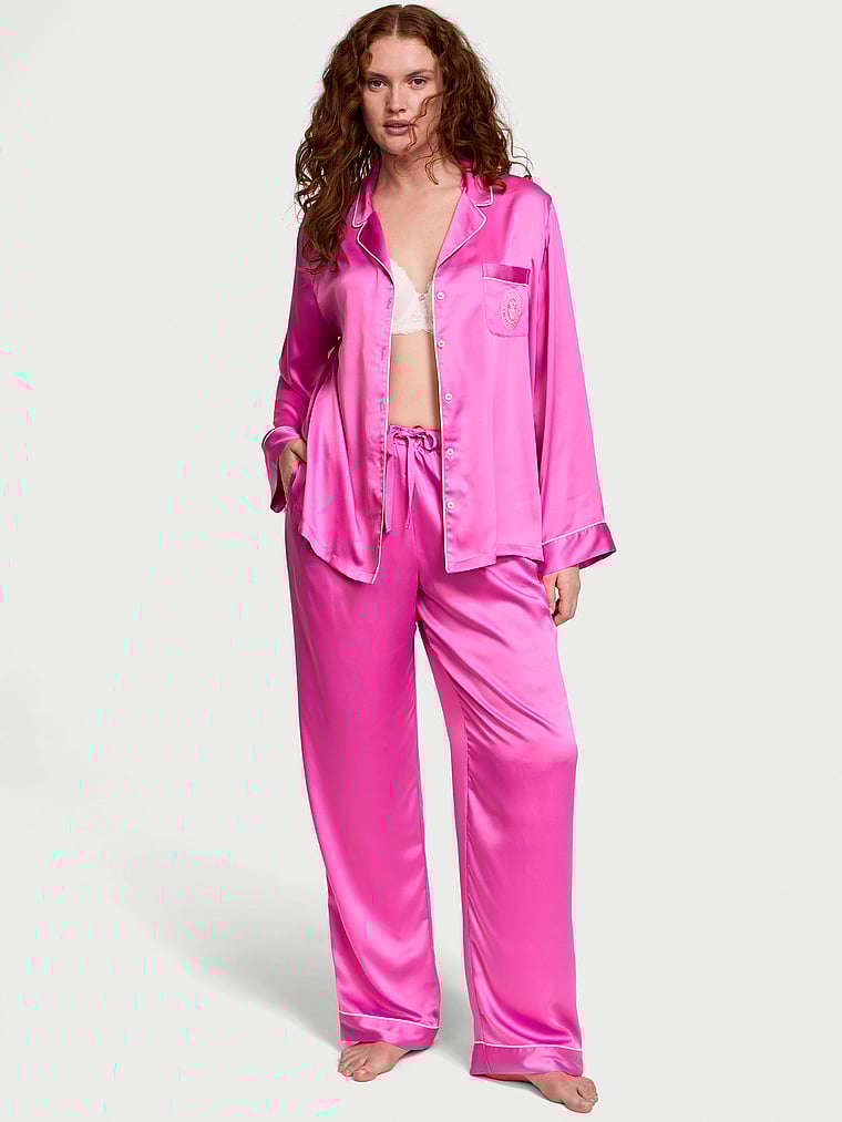Conjunto-con-Pijama-Larga-Satinada-Victorias-Secret-11254141-83S2