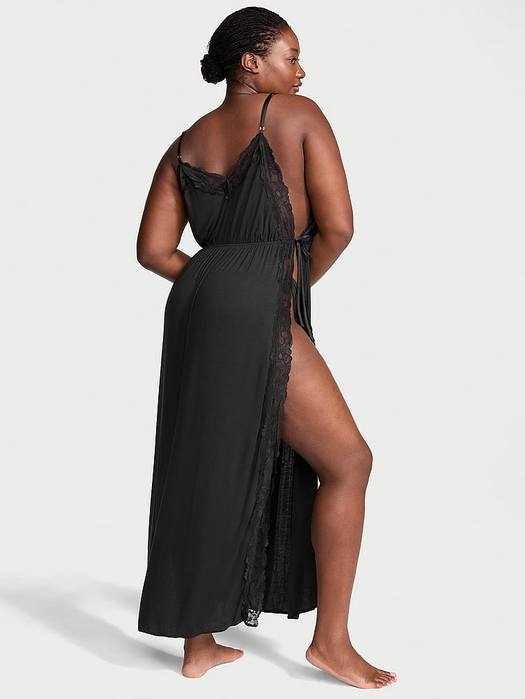Vestido-Slip-Largo-de-Modal-Acanalado-con-Ribete-de-Encaje-Victorias-Secret-11262634-54A2
