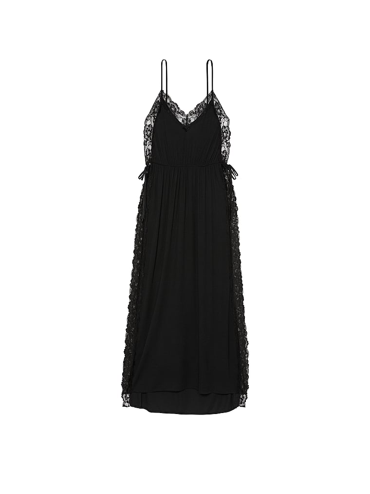 Vestido-Slip-Largo-de-Modal-Acanalado-con-Ribete-de-Encaje-Victorias-Secret-11262634-54A2