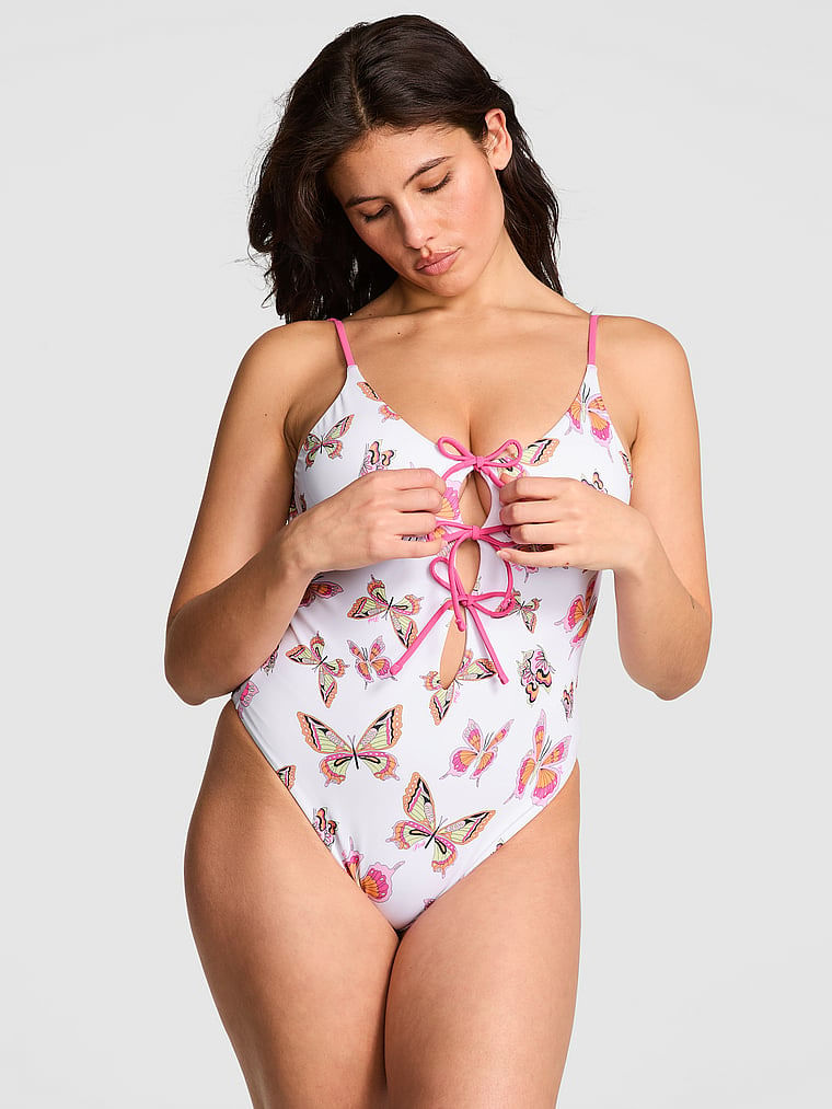Traje-de-Bano-de-Una-Pieza-con-Tiras-Frontales-PINK-11262625-7BKW