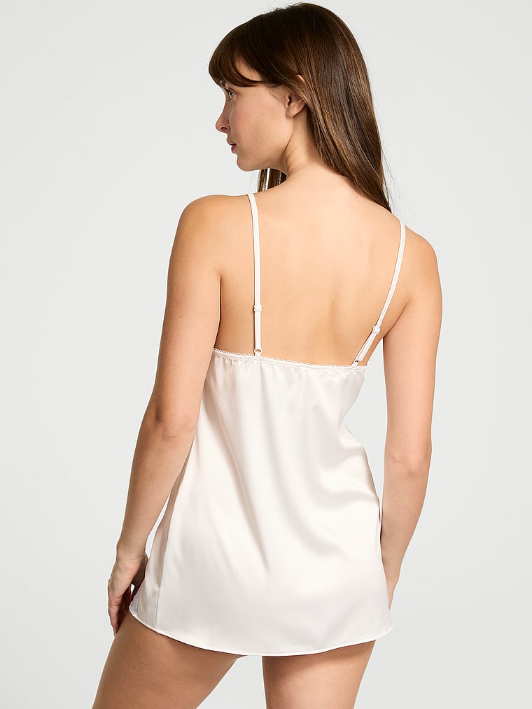 Mini-Vestido-Slip-de-Saten-con-Ribete-de-Encaje-Tease-Victorias-Secret-11237037-75HH
