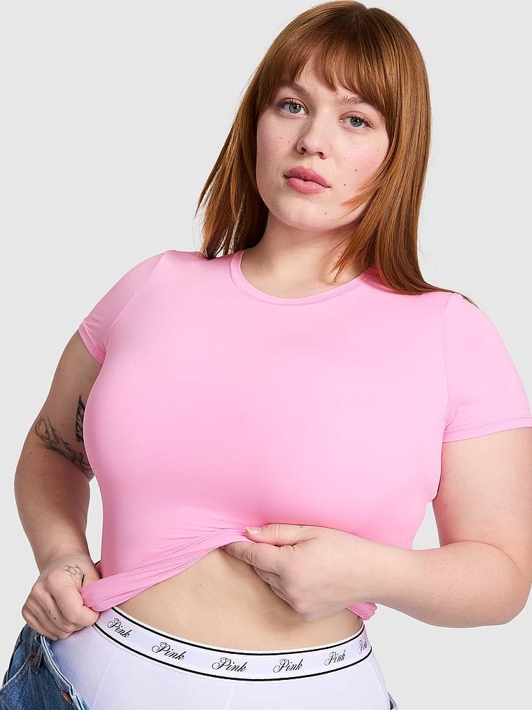 Playera-de-Base-Stretch-con-Manga-Corta-PINK-11249349-75LA