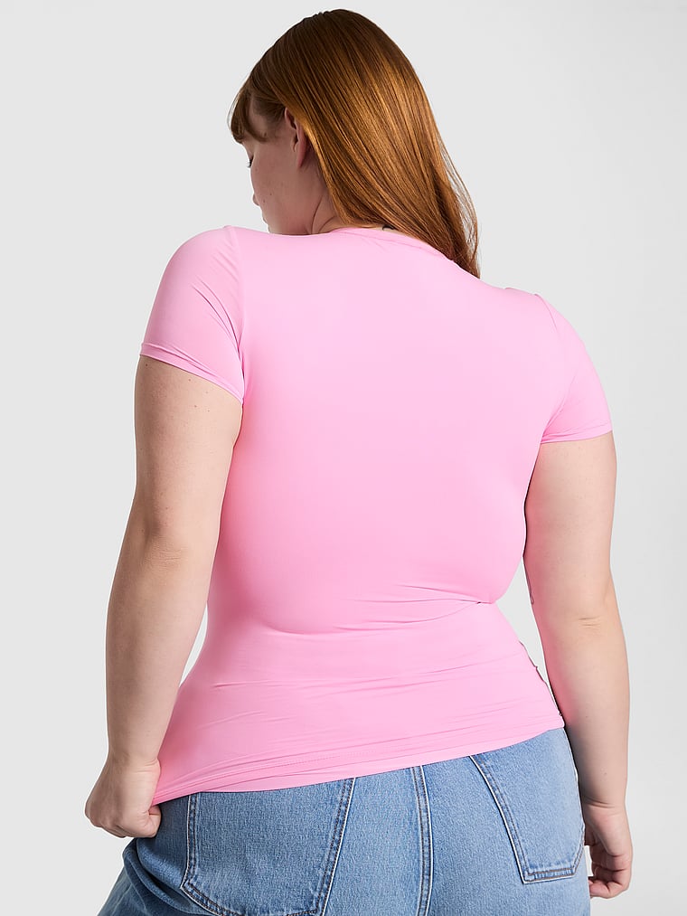 Playera-de-Base-Stretch-con-Manga-Corta-PINK-11249349-75LA